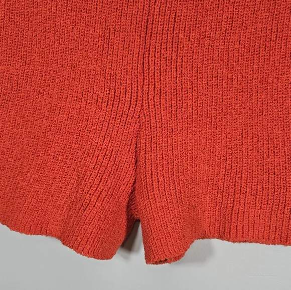 Orange Knit Shorts & Sleeveless Top Set Medium Viscose Summer Outfit‎ - Picture 13 of 16